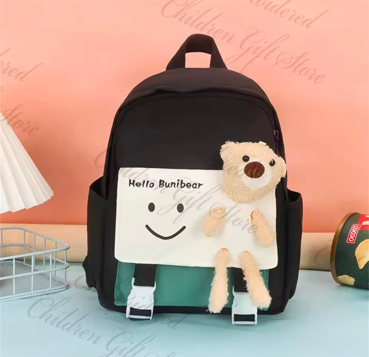 Student College School Backpack bow and bunny backpack with free sticker Student College School Backpack bow and bunny backpack with free sticker